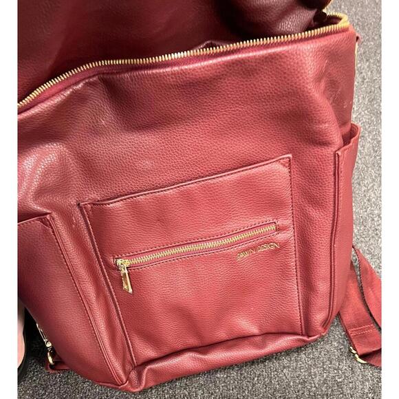 Fawn Design Original Diaper Bag - Burgandy - Picture 8 of 9